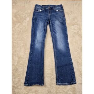 Truth Be Told Women Size 6 Classic Boot Cut Blue Denim Jeans